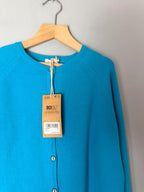 NWTs Next Blue Fine Knit Button Cardigan - Girls 11 Years - Discounted high street clothing for children, ladies and men including everyday wear and seasonal styles. UK online