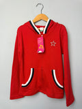 NWT's Red Brushed Fleece Zip Hoodie - Girls 8 Years - Discounted high street clothing for children, ladies and men including everyday wear and seasonal styles. UK online