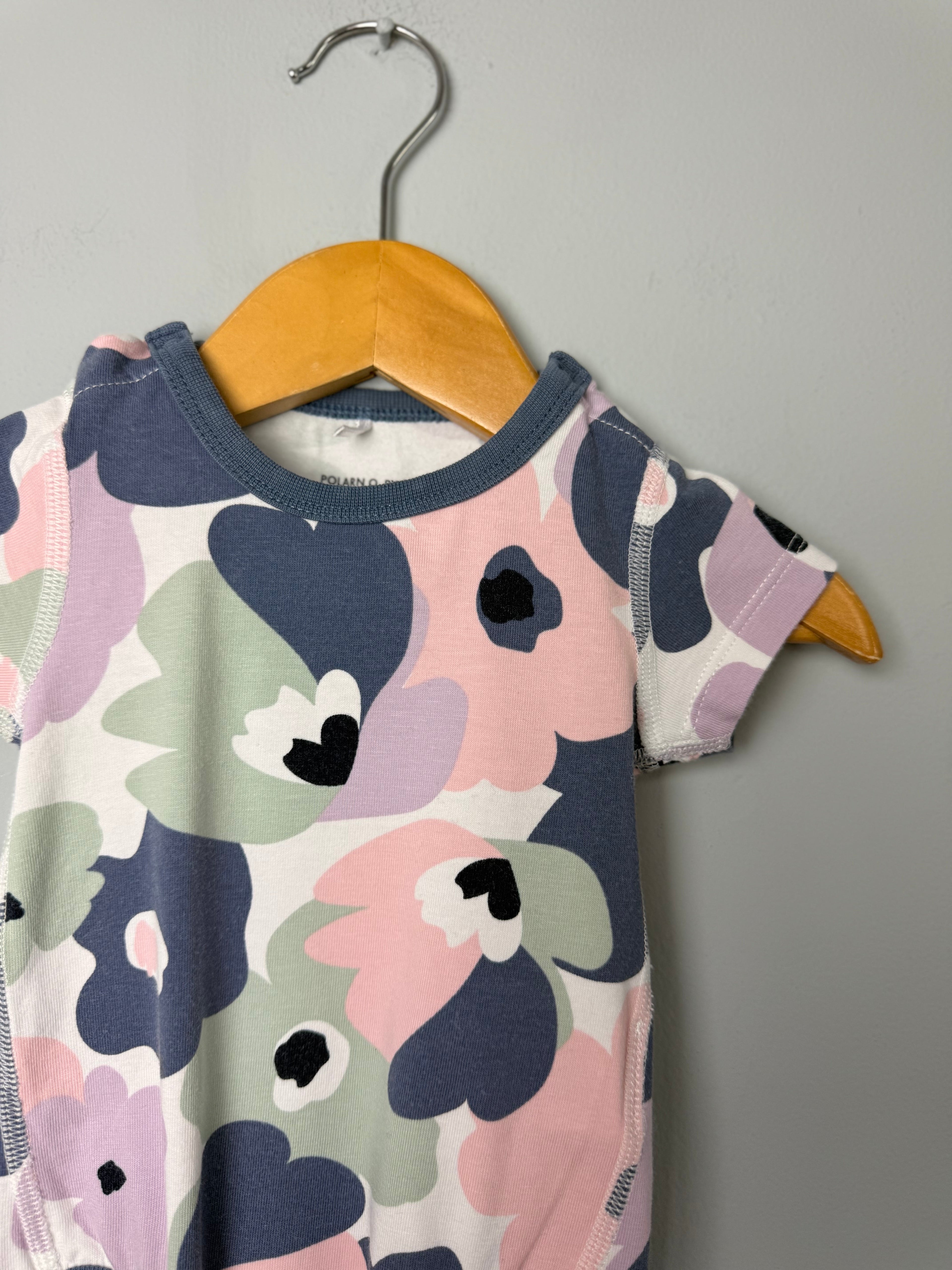 Polarn O. Pyret Floral Bodysuit - Baby Girls 1 - 2 Months - Discounted high street clothing for children, ladies and men including everyday wear and seasonal styles. UK online