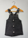 Primark Black Denim Dungaree Dress - Girls 12 - 18 Months - Discounted high street clothing for children, ladies and men including everyday wear and seasonal styles. UK online