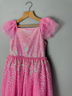 Primark Pink Sequin Party Dress - Girls 7 - 8 Years - Discounted high street clothing for children, ladies and men including everyday wear and seasonal styles. UK online