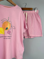 Rise and Shine Fruit Shortie Pyjama Set - Girls 10 - 15 Years - Discounted high street clothing for children, ladies and men including everyday wear and seasonal styles. UK online