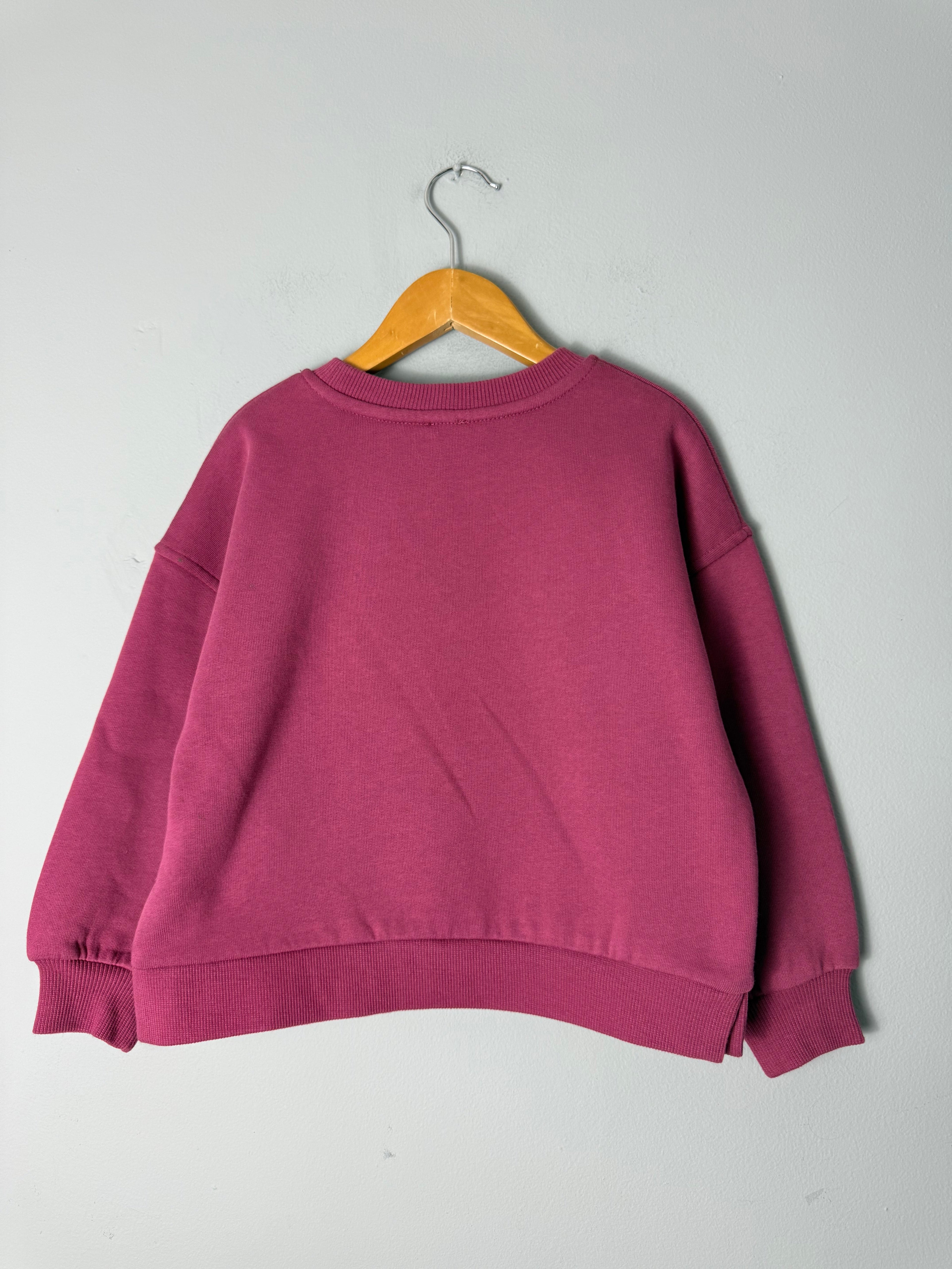 River Island Burgundy Sweater - Girls 5 - 6 Years - Discounted high street clothing for children, ladies and men including everyday wear and seasonal styles. UK online