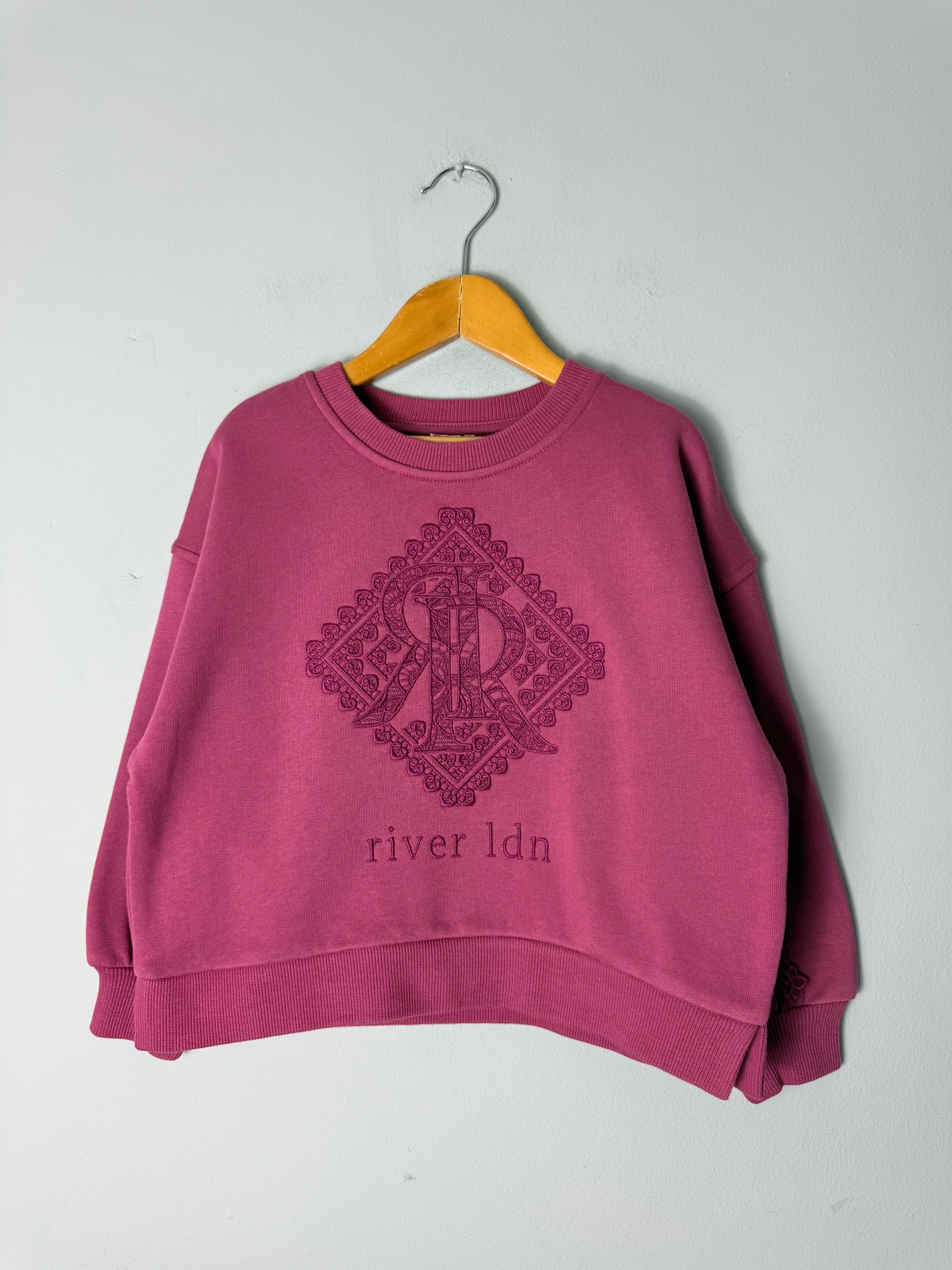 River Island Burgundy Sweater - Girls 5 - 6 Years - Discounted high street clothing for children, ladies and men including everyday wear and seasonal styles. UK online