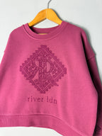 River Island Burgundy Sweater - Girls 5 - 6 Years - Discounted high street clothing for children, ladies and men including everyday wear and seasonal styles. UK online