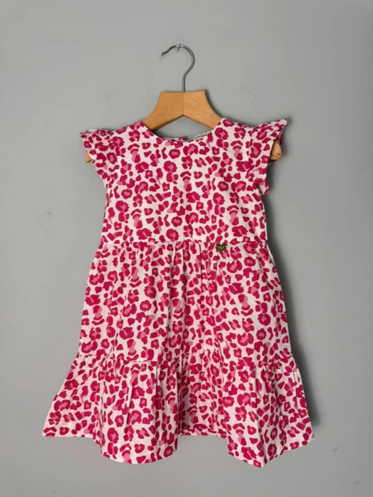 Trick Nick Girls Pink Leopard Print Cotton Dress NWT - Girls 1 Year - Discounted high street clothing for children, ladies and men including everyday wear and seasonal styles. UK online