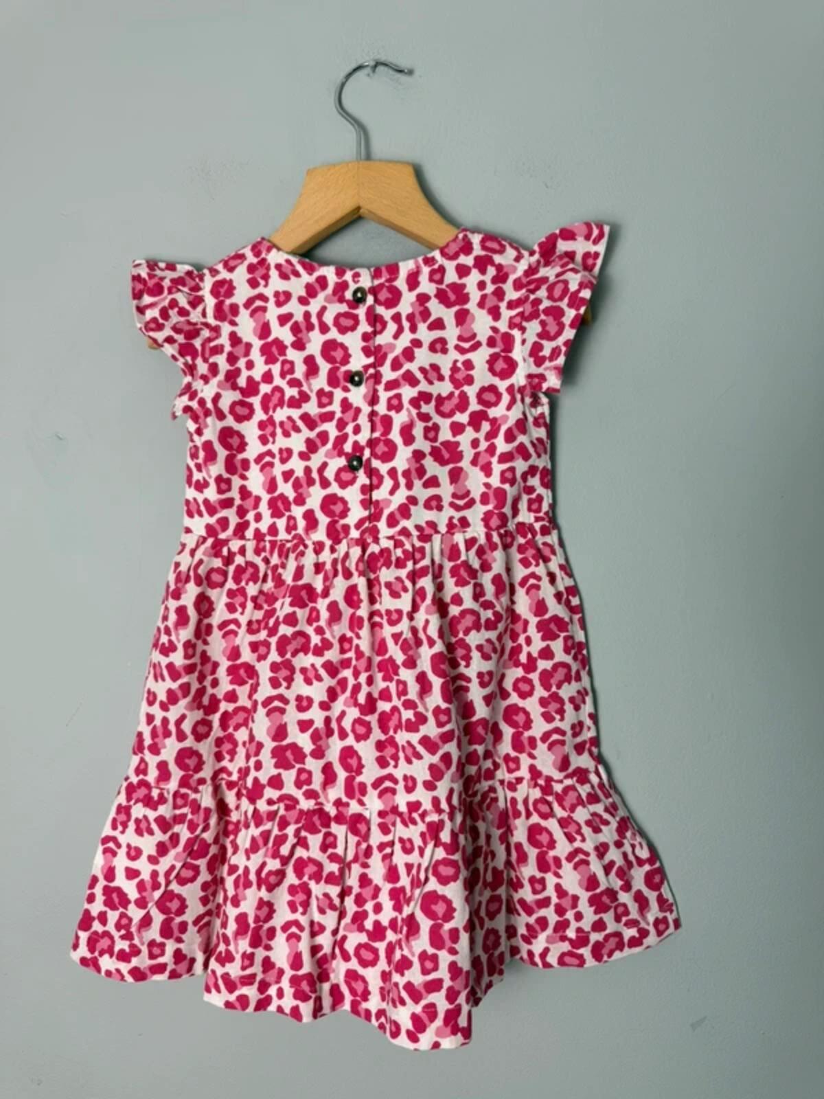 Trick Nick Girls Pink Leopard Print Cotton Dress NWT - Girls 1 Year - Discounted high street clothing for children, ladies and men including everyday wear and seasonal styles. UK online