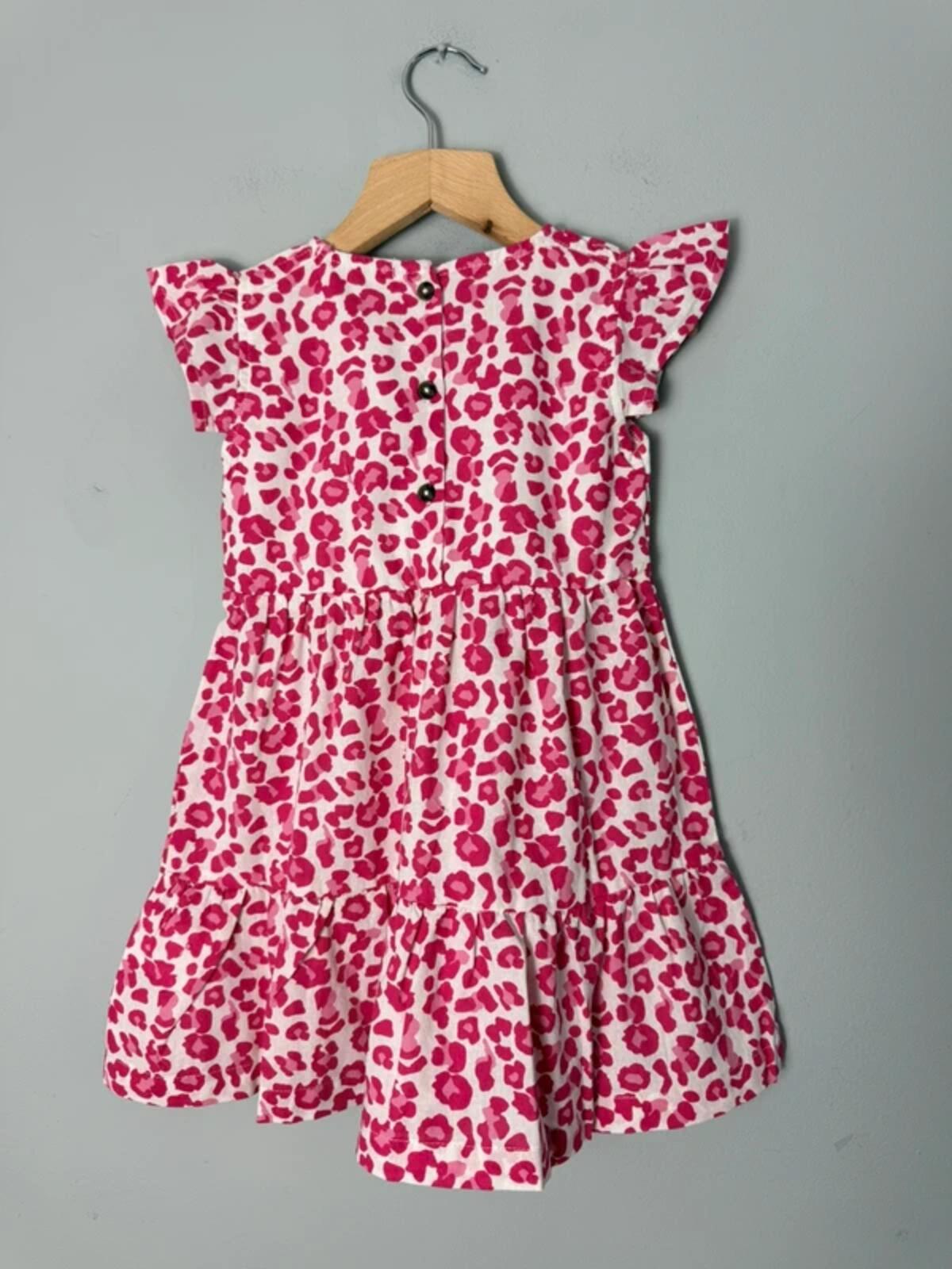 Trick Nick Girls Pink Leopard Print Cotton Dress NWT - Girls 2 Years - Discounted high street clothing for children, ladies and men including everyday wear and seasonal styles. UK online