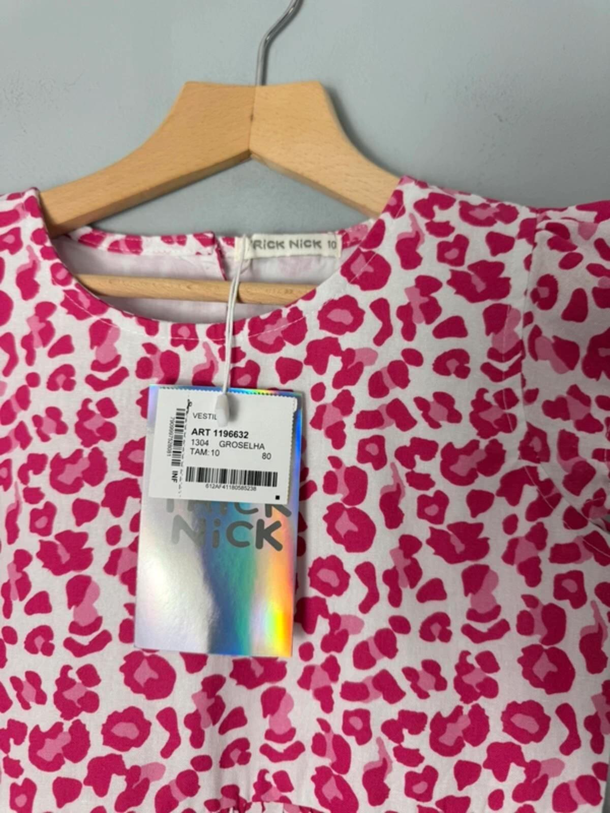 Trick Nick Pink Leopard Print Cotton Dress NWT - Girls 10 Years - Discounted high street clothing for children, ladies and men including everyday wear and seasonal styles. UK online