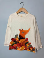 TU Boys Girls Long Sleeve Autumn Leaves Fox Top Size 4 - 5 Years - Discounted high street clothing for children, ladies and men including everyday wear and seasonal styles. UK online