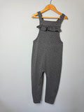 TU Grey Spotty 100% Cotton Dungarees - Girls 3 - 4 Years - Discounted high street clothing for children, ladies and men including everyday wear and seasonal styles. UK online