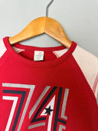 Vintage Adams Red '74' Varsity Style Sleeveless Top - Girls 5 Years - Discounted high street clothing for children, ladies and men including everyday wear and seasonal styles. UK online