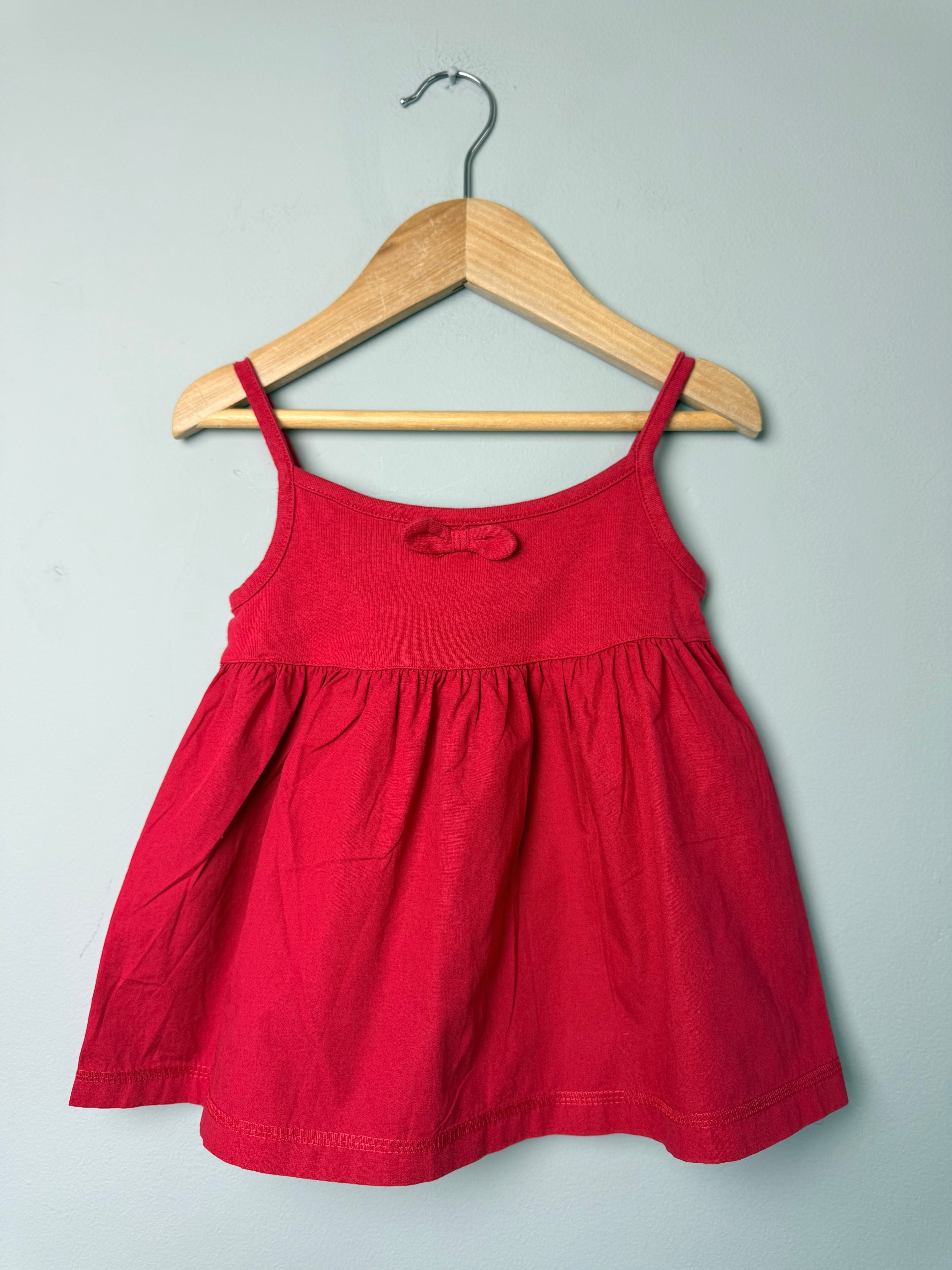 Vintage Ladybird Red Strap Dress - Baby Girls 18 - 24 Months - Discounted high street clothing for children, ladies and men including everyday wear and seasonal styles. UK online