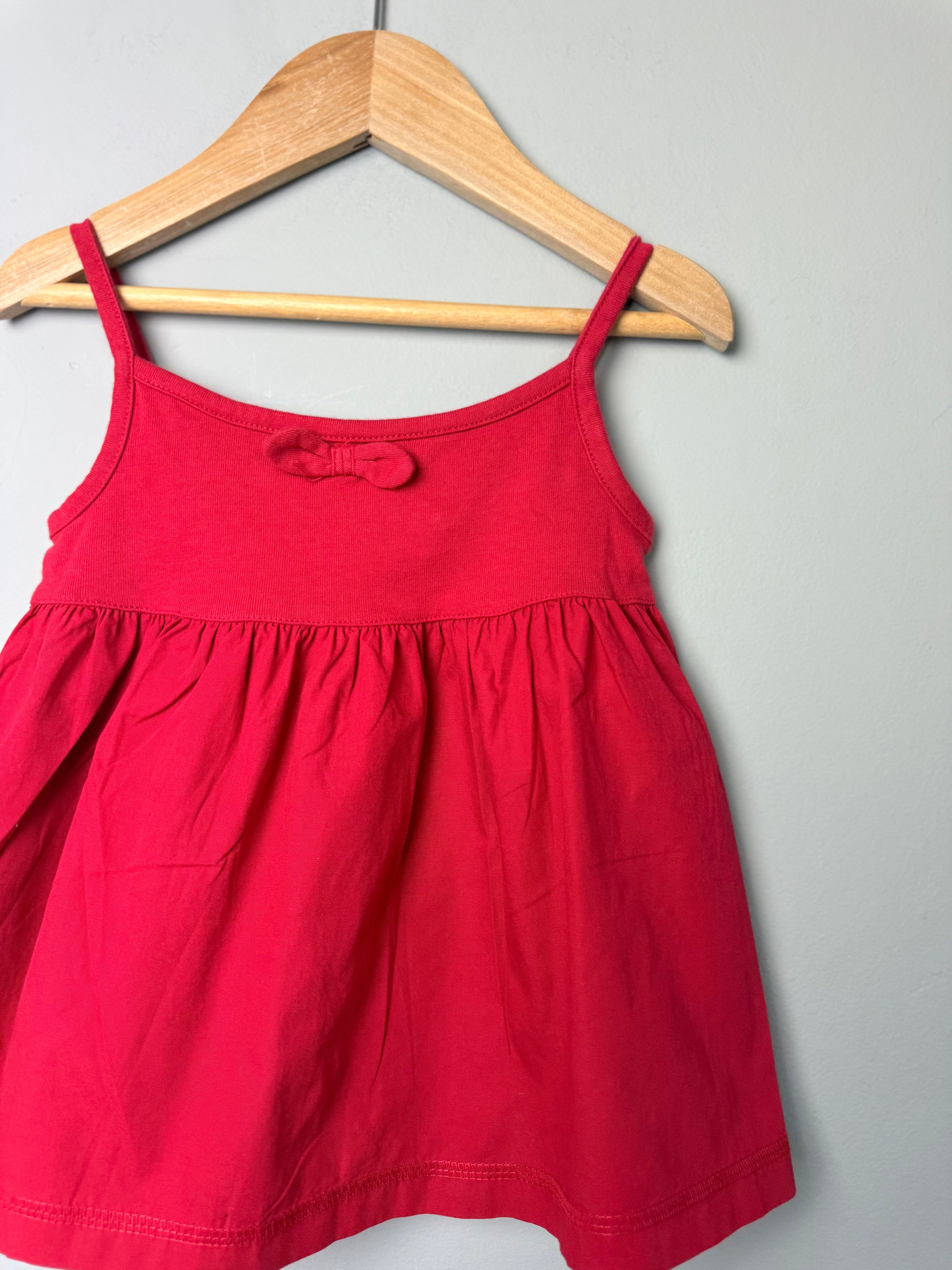 Vintage Ladybird Red Strap Dress - Baby Girls 18 - 24 Months - Discounted high street clothing for children, ladies and men including everyday wear and seasonal styles. UK online