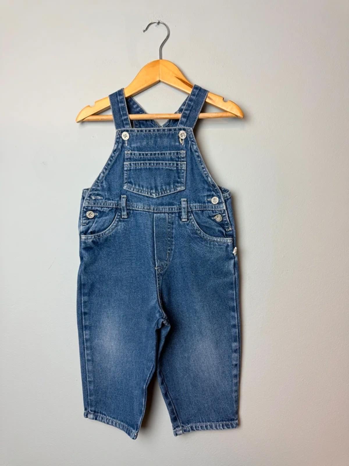 Vintage Retro C&A Baby Club Blue Denim Pocket Dungarees Boys Girls 12 - 18 Months (80) - Discounted high street clothing for children, ladies and men including everyday wear and seasonal styles. UK online