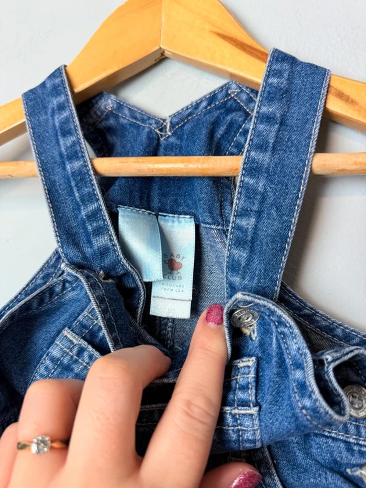 Vintage Retro C&A Baby Club Blue Denim Pocket Dungarees Boys Girls 12 - 18 Months (80) - Discounted high street clothing for children, ladies and men including everyday wear and seasonal styles. UK online