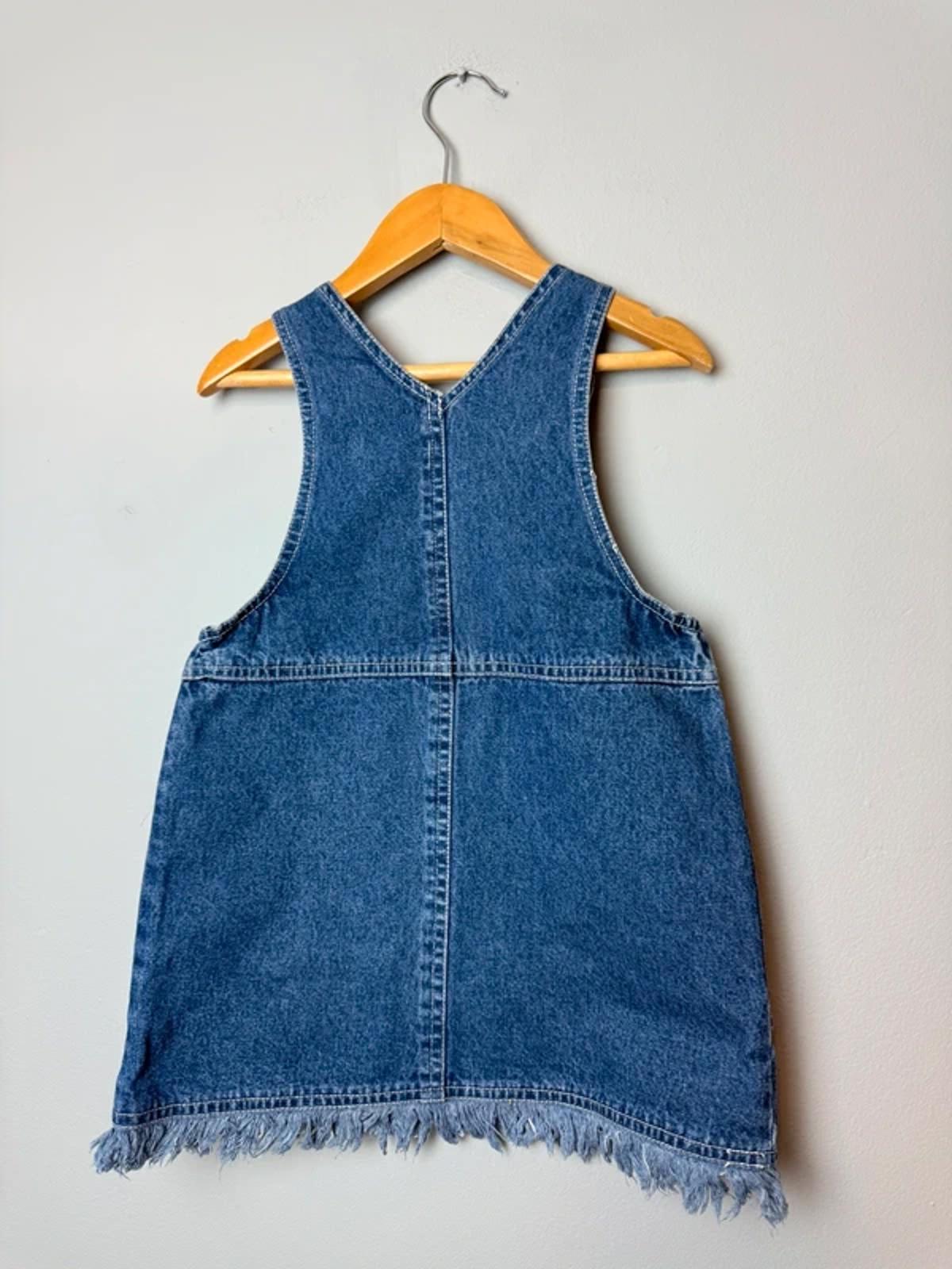 Vintage Teddy Togs Floral Frayed Hem Denim Pinafore Dungaree Dress Girls 18 - 23 Months - Discounted high street clothing for children, ladies and men including everyday wear and seasonal styles. UK online