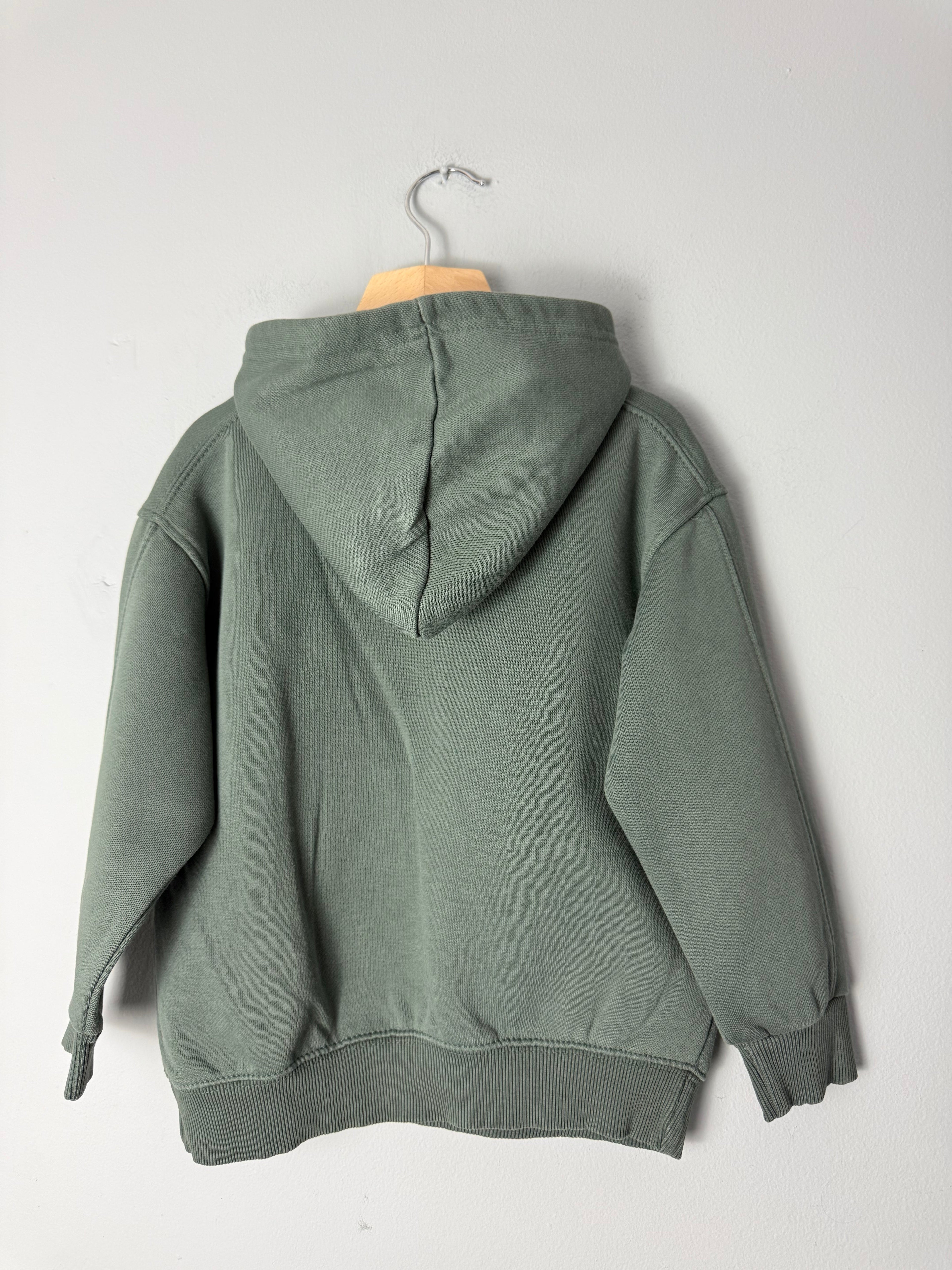 Zara Khaki Green Urban Super Hoodie - Boys 5 Years - Discounted high street clothing for children, ladies and men including everyday wear and seasonal styles. UK online