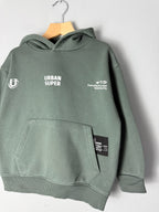 Zara Khaki Green Urban Super Hoodie - Boys 5 Years - Discounted high street clothing for children, ladies and men including everyday wear and seasonal styles. UK online