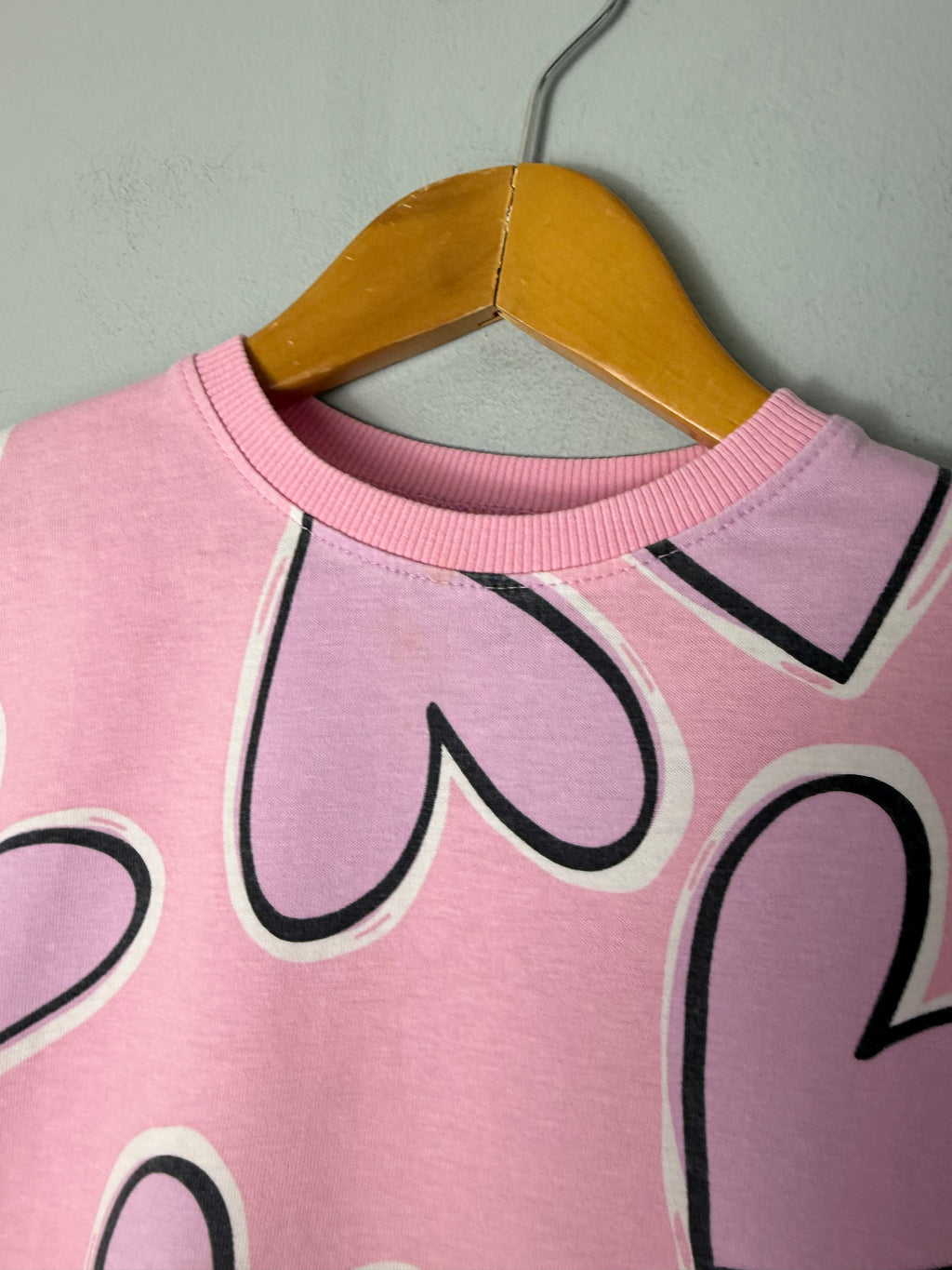 Zara Pink Heart Short Sleeve Top - Girls 3 Years - Discounted high street clothing for children, ladies and men including everyday wear and seasonal styles. UK online